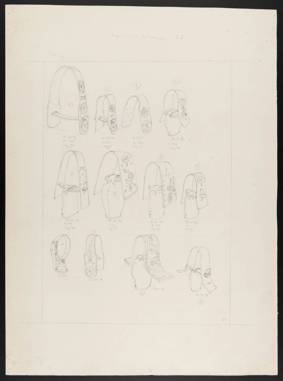 Pierre Soulier partie d'un ensemble de dessins Equipement du troupeau 1962 1964.40.38 Photo
