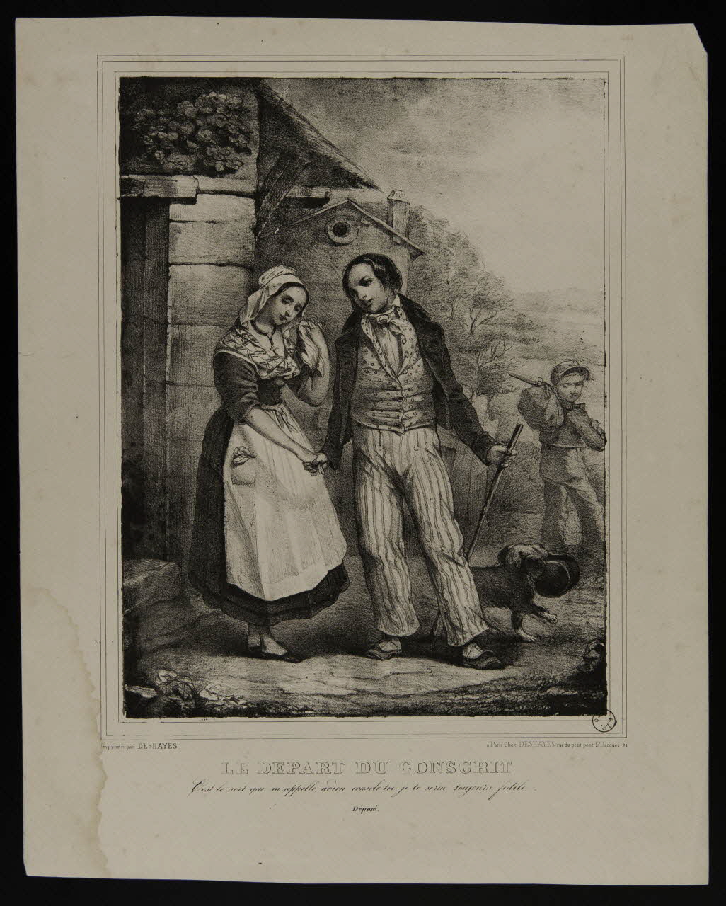 estampe LE DEPART DU CONSCRIT 1964.47.4 Photo