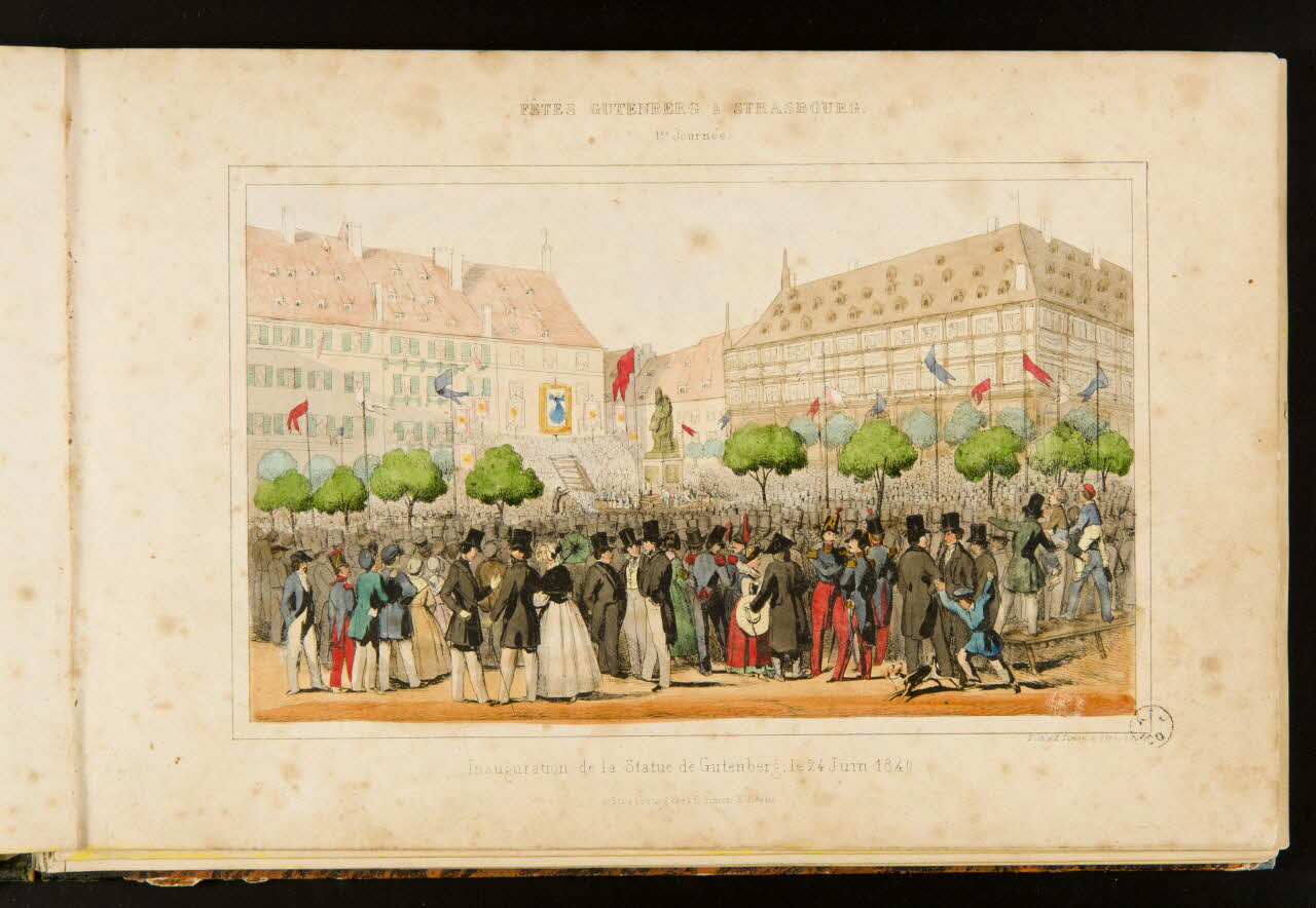 album Inauguration de la Statue de Gutenberg, le 24 Juin 1840. 1964.60.1.1 Photo