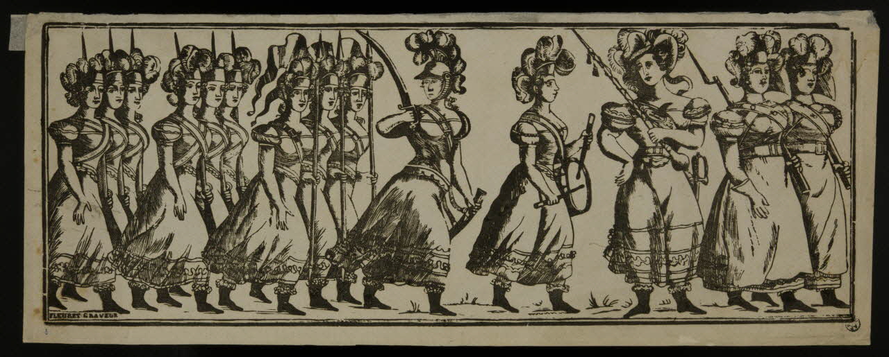 imagerie ancienne Nouvelle armée française, pour imiter les polonaises 1964.61.18 Photo