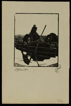 album Homme sur sa barque accostant 1964.64.126 Photo