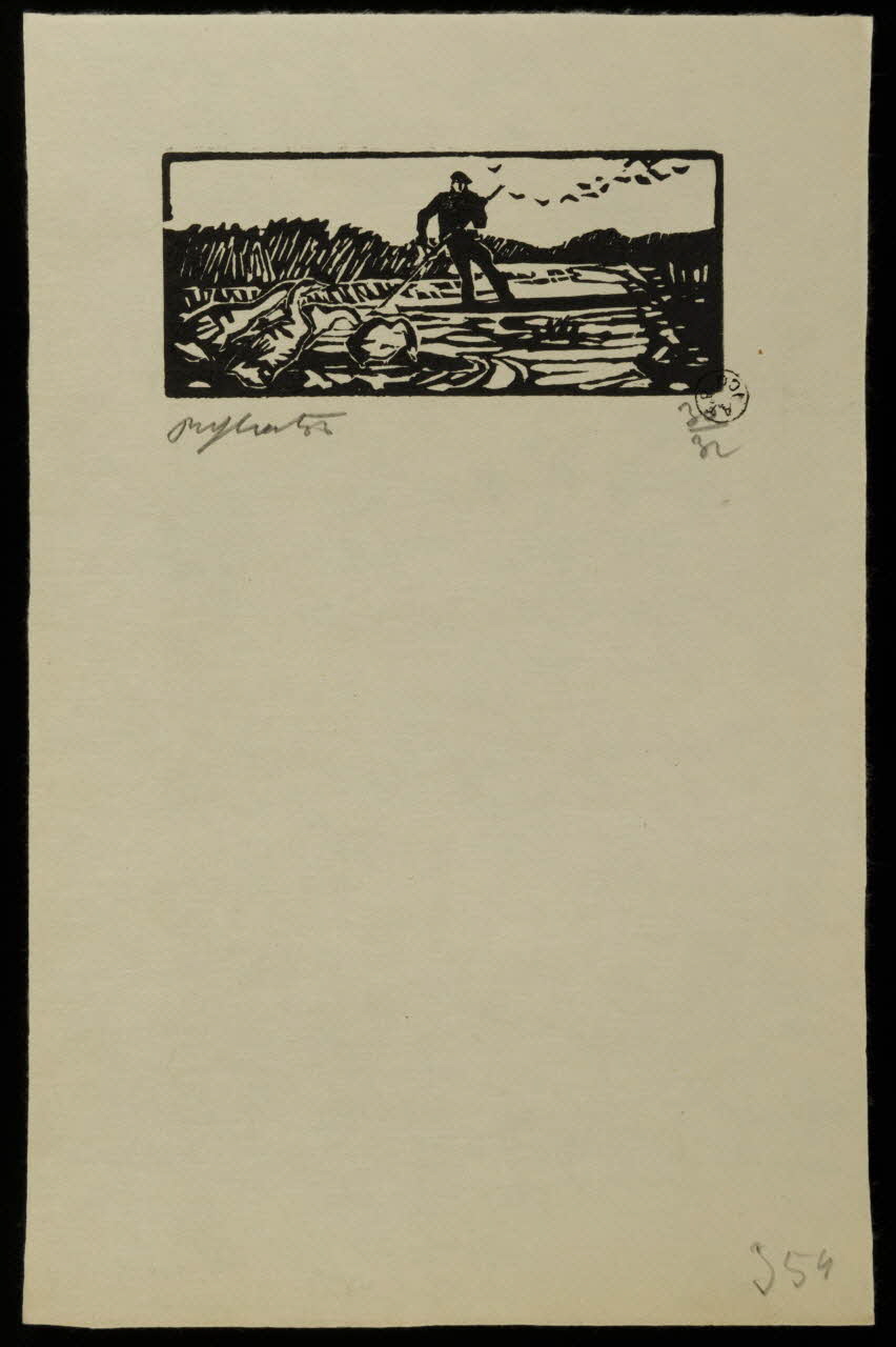 album Homme debout se déplaçant sur une barque 1964.64.137 Photo