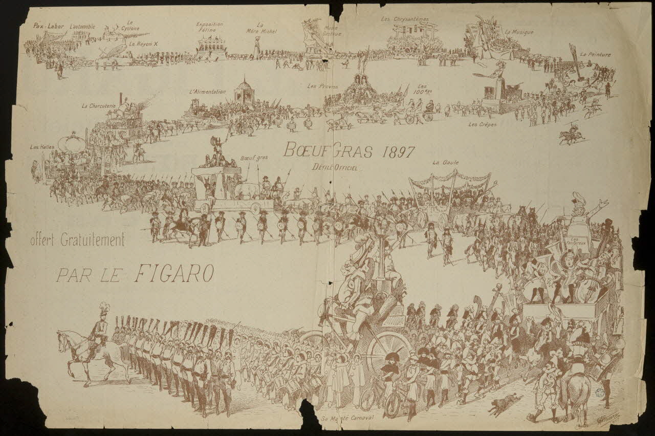 estampe BOEUF GRAS 1897  DEFILE OFFICIEL 1964.64.34 Photo