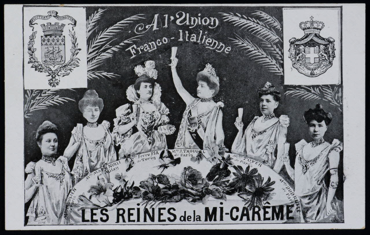 estampe LES REINES de la MI-CAREME 1964.64.40 Photo