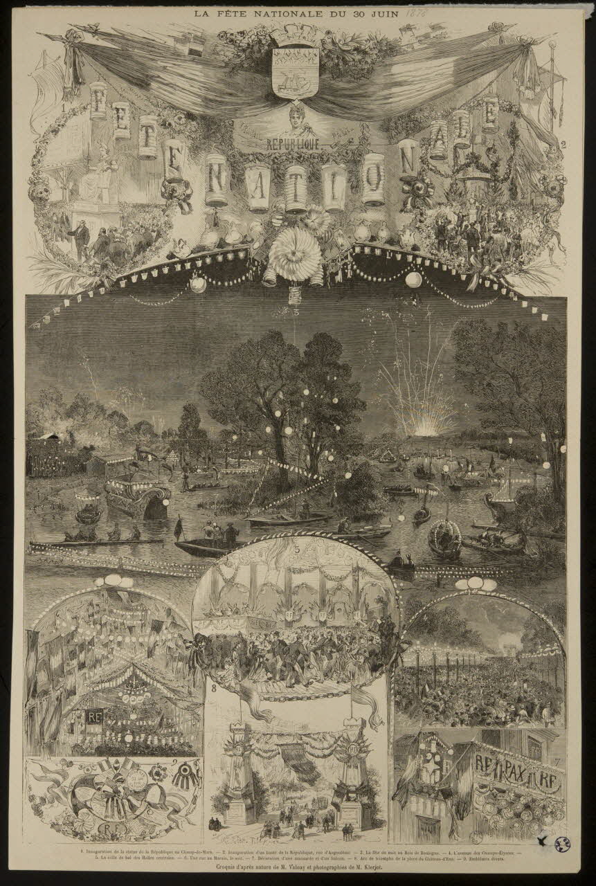 estampe LA FETE NATIONALE DU 30 JUIN 1964.64.55 Photo