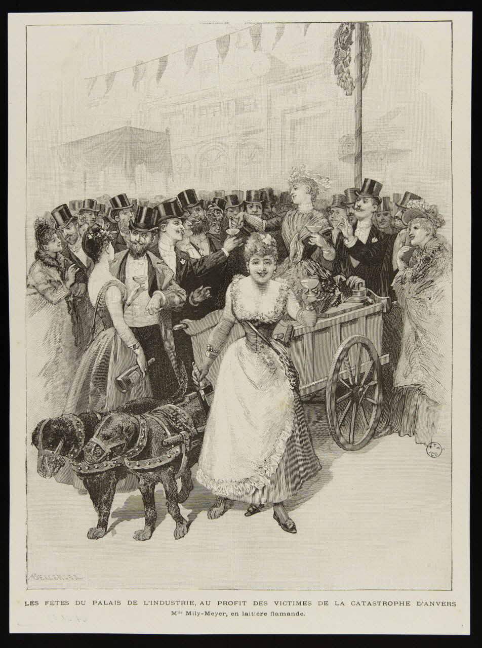 estampe LES FETES DU PALAIS DE L'INDUSTRIE, AU PROFIT DES VICTIMES DE LA CATASTROPHE D'ANVERS 1964.64.59 Photo