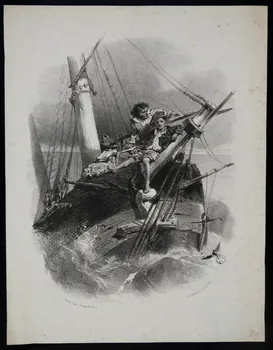 estampe Enfants sur un bateau. 1964.64.81 Photo