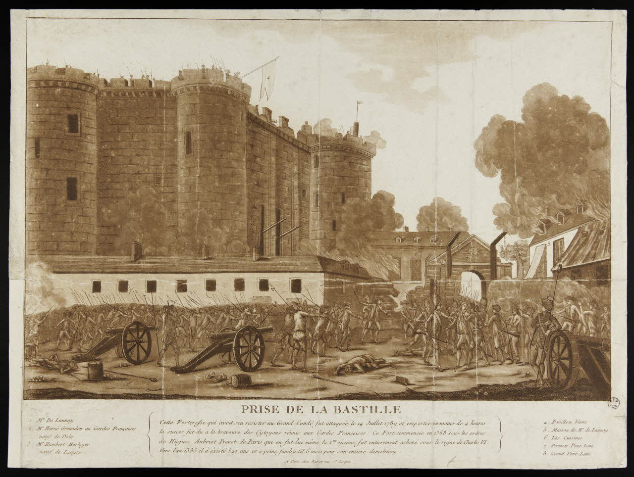 estampe PRISE DE LA BASTILLE 1964.8.1 Photo