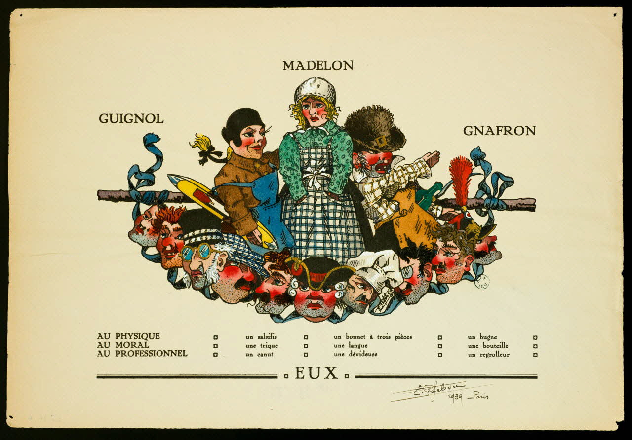 estampe GUIGNOL  MADELON  GNAFRON 1965.41.10 Photo
