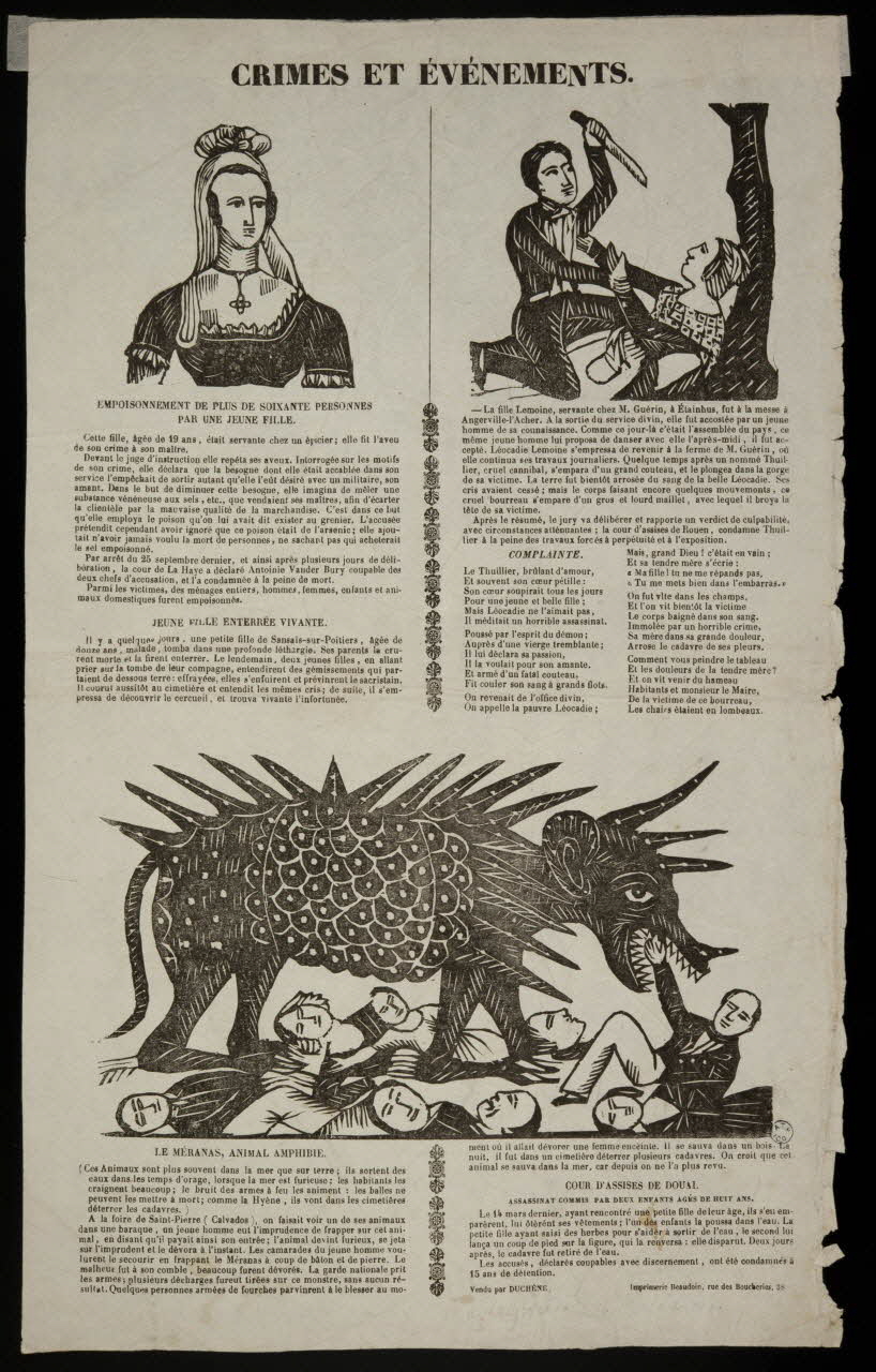 estampe CRIMES ET EVENEMENTS. 1965.10.16 Photo