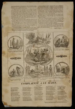 Porte ; Boisson canard AFFAIRE DE DAGNEUX Lyon 1855 1965.10.51 Photo