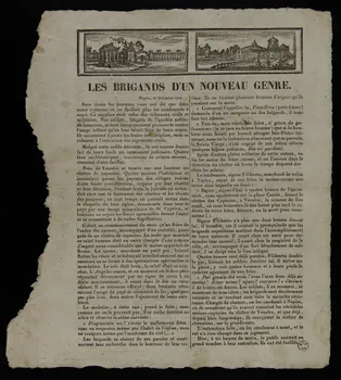 Garnier A. ; Caron-Vitet imagerie ancienne LES BRIGANDS D'UN NOUVEAU GENRE Amiens 1840 1965.10.52 Photo