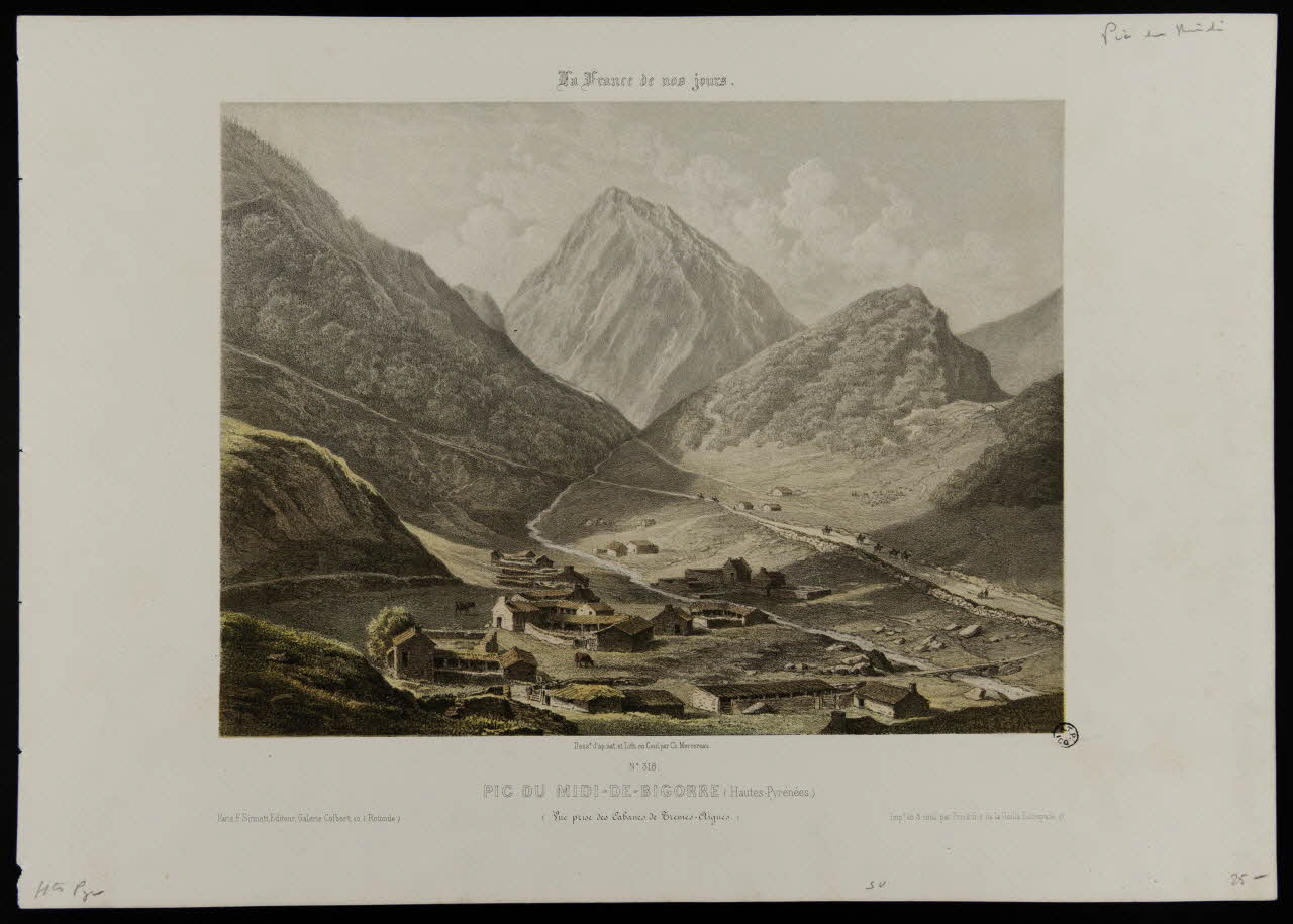 estampe PIC DU MIDI-DE-BIGORRE (Hautes-Pyrénées.) 1965.118.12 Photo
