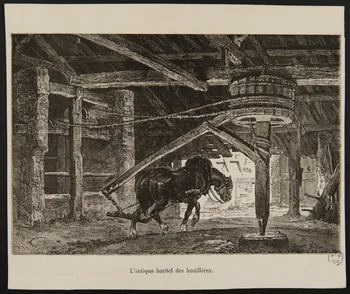 estampe L'antique baritel des houillères. 1965.36.3 Photo
