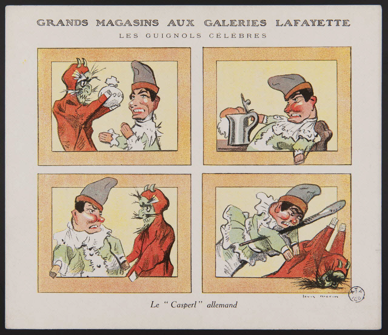estampe LES GUIGNOLS CELEBRES  Le "Casperl" allemand 1965.41.15 Photo