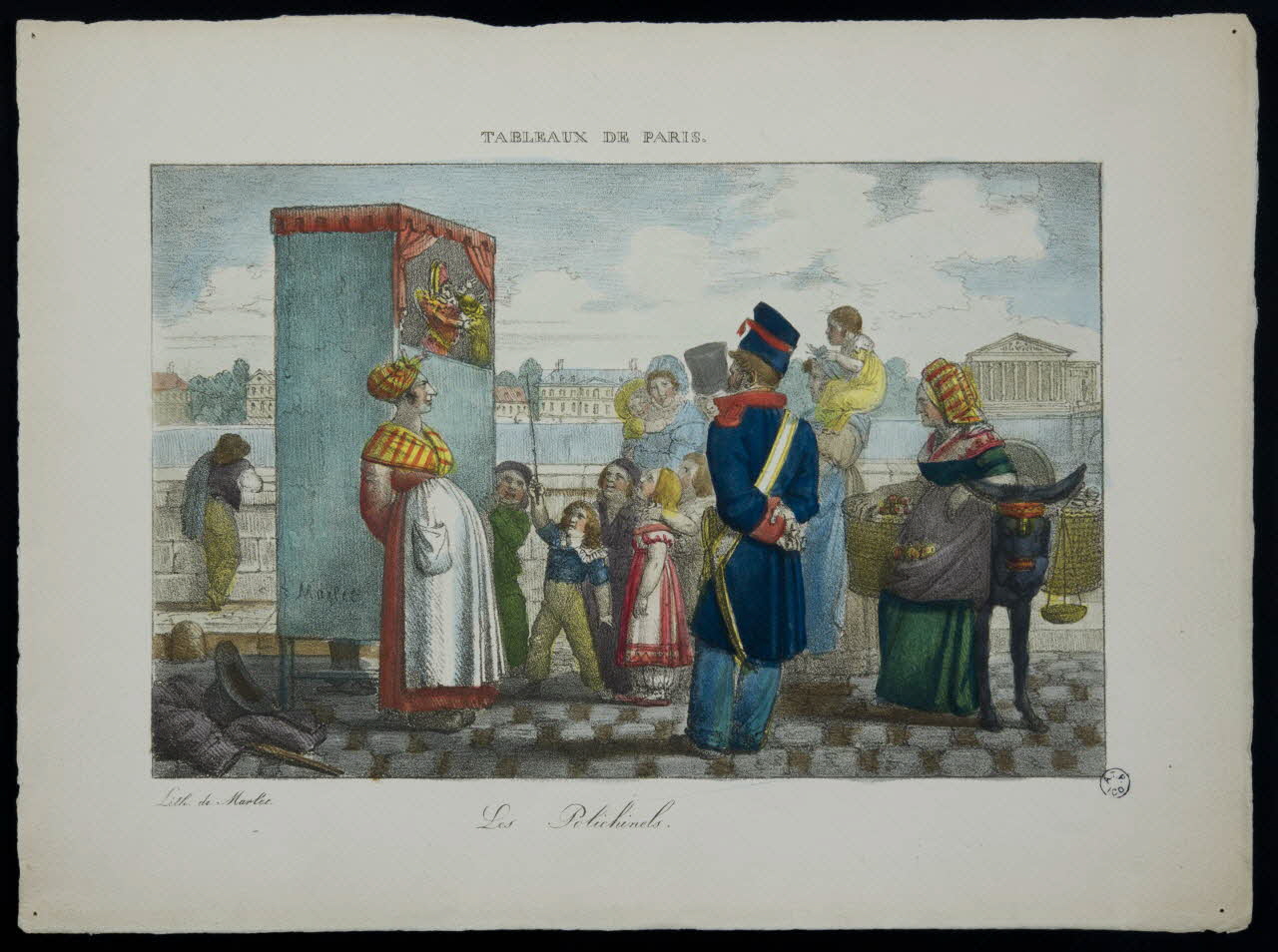 estampe TABLEAUX DE PARIS.  Les Polichinels. 1965.41.5 Photo