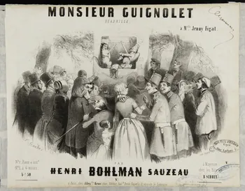 estampe MONSIEUR GUIGNOLET  QUADRILLE. 1965.41.6  Photo