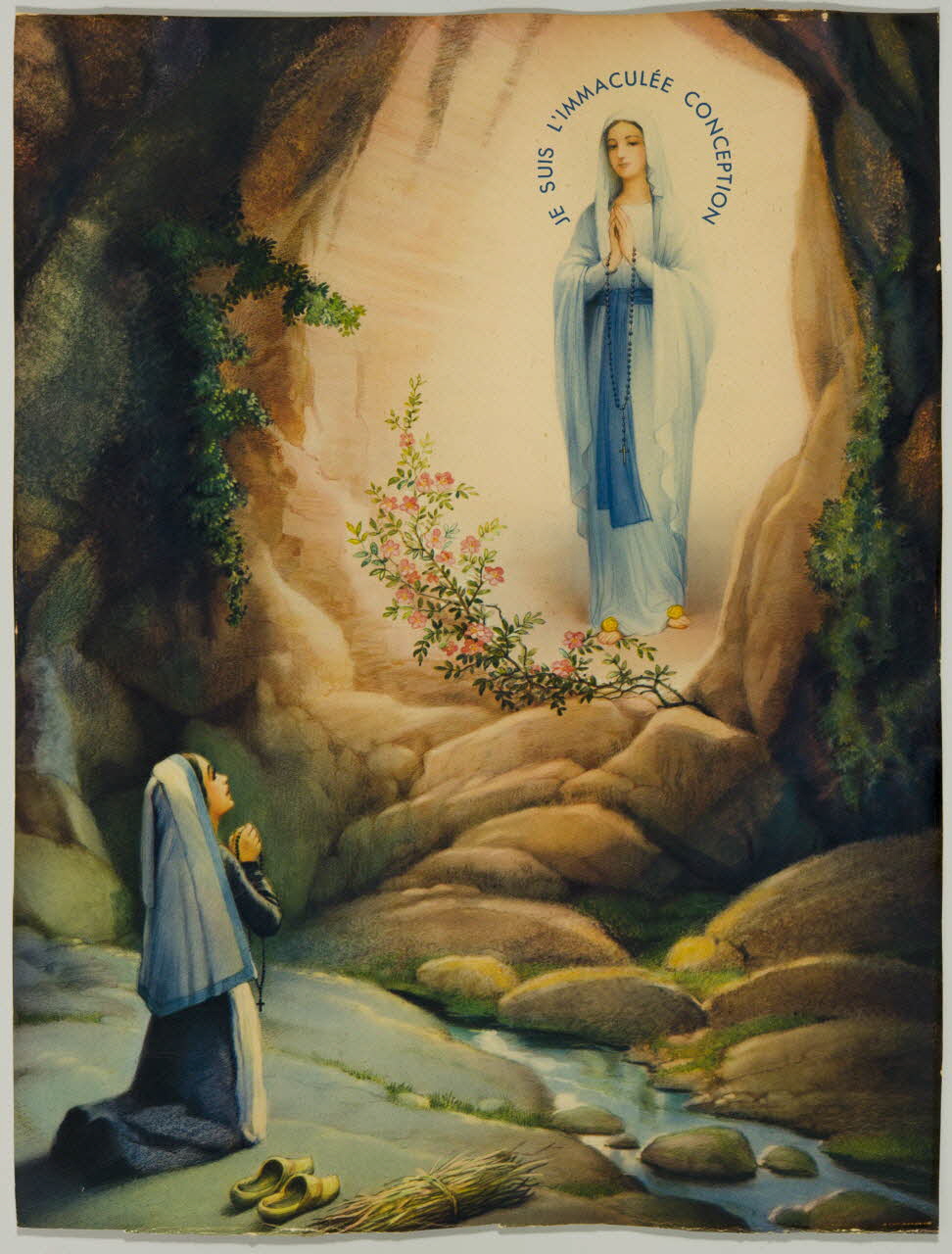 estampe JE SUIS L'IMMACULEE CONCEPTION 1965.65.69.1 Photo