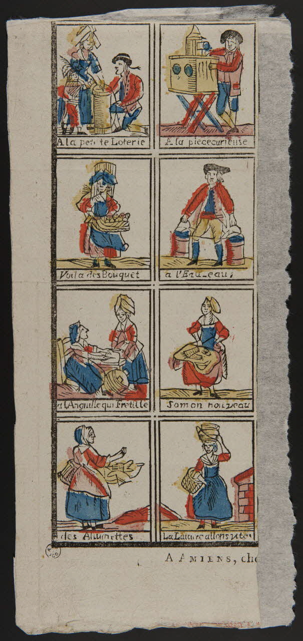 imagerie ancienne Cris d'Amiens Amiens 1837 1965.75.13 Photo