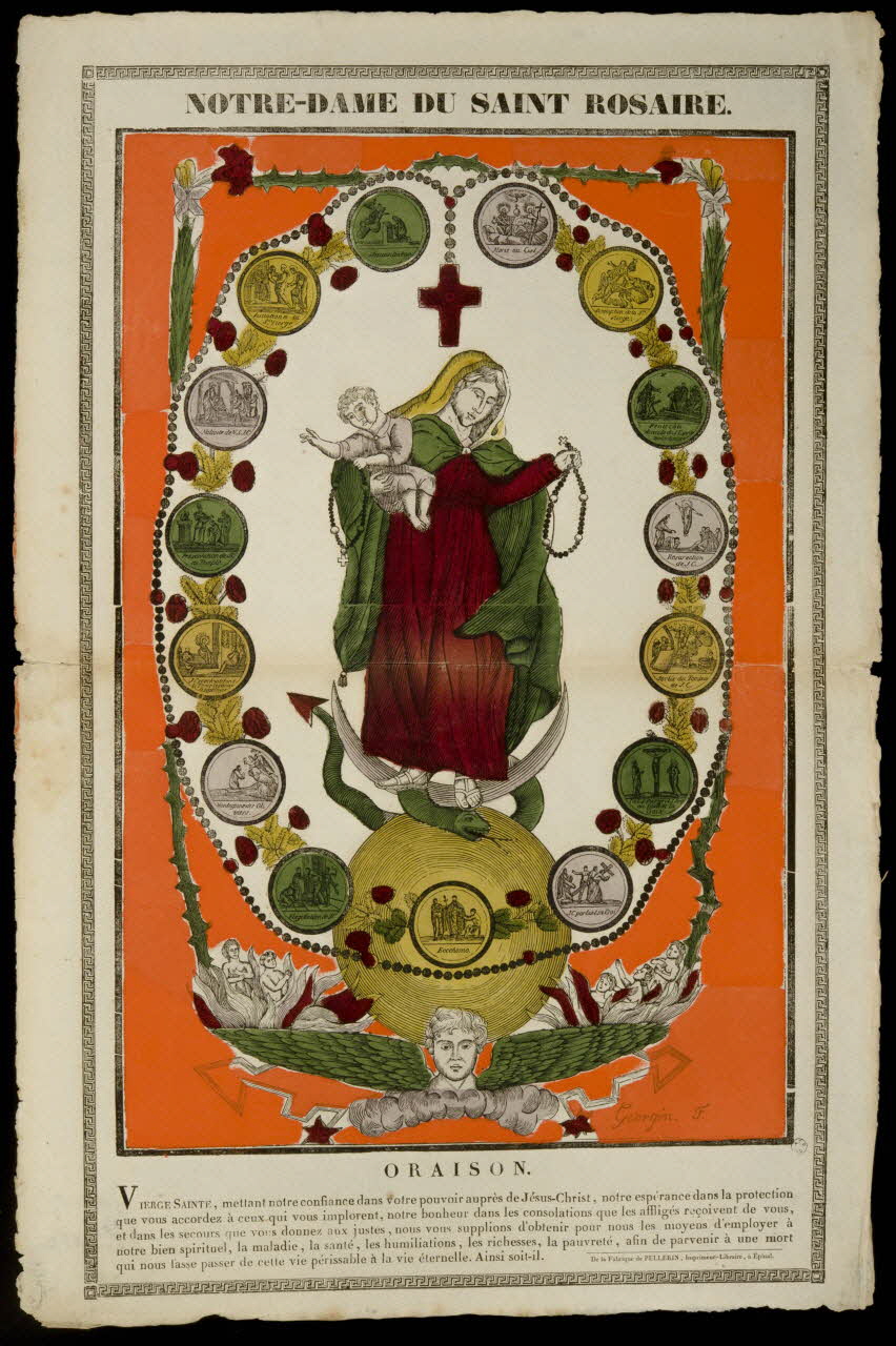 imagerie ancienne NOTRE-DAME DU SAINT-ROSAIRE. 1965.75.232 Photo