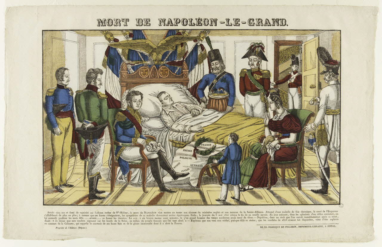 estampe MORT DE NAPOLEON-LE-GRAND. 1965.75.249 Photo