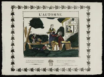 Jean-Charles Pellerin imagerie ancienne L'AUTOMNE. Lorraine, France 1815-1825 1965.75.313 Photo