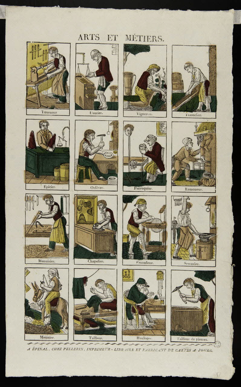 Pellerin imagerie ancienne ARTS ET METIERS. Lorraine, France 1837 1965.75.384 Photo