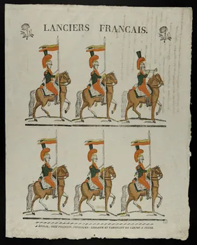 Pellerin imagerie ancienne LANCIERS FRANCAIS. Lorraine, France 1837 1965.75.397 Photo