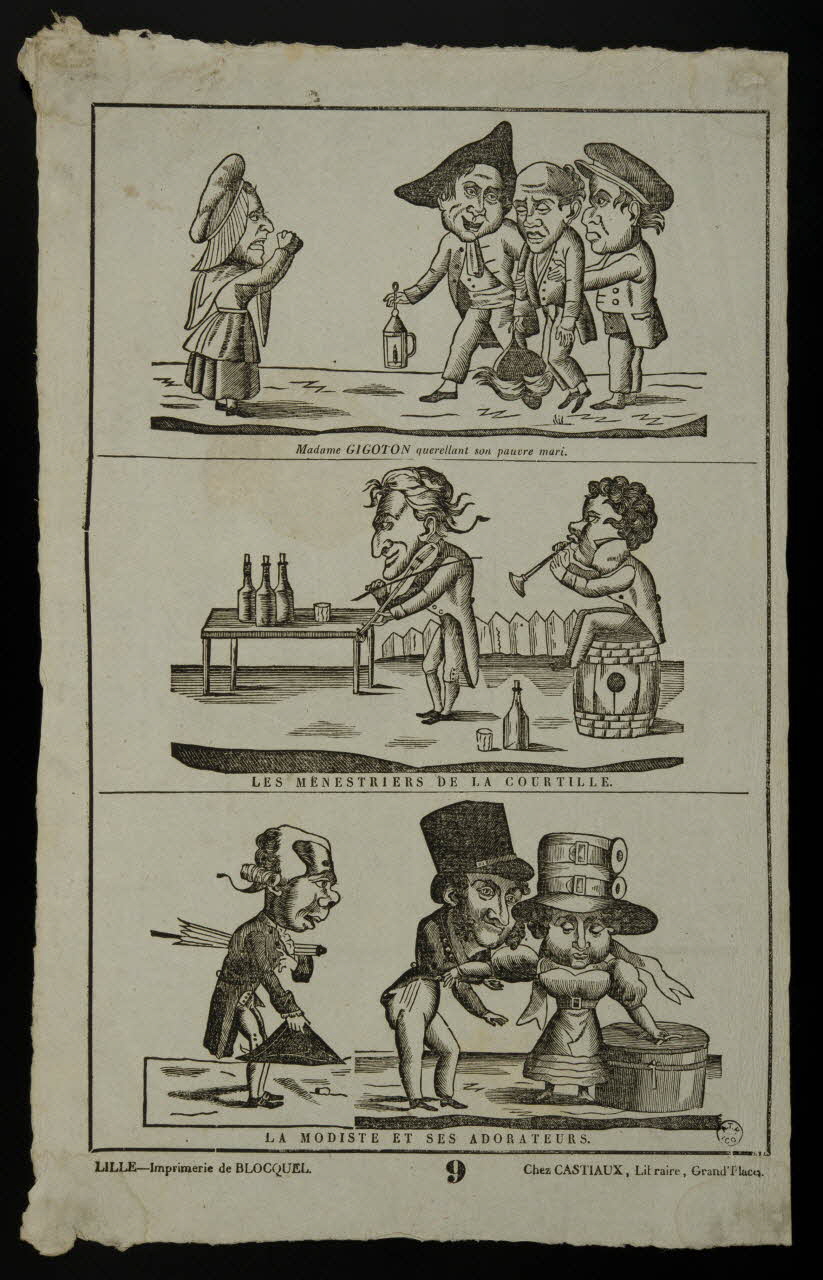 Jean-Baptiste Castiaux ; Simon-François Blocquel imagerie ancienne Suite de scènes Lille 1809-1837 1965.75.420 Photo