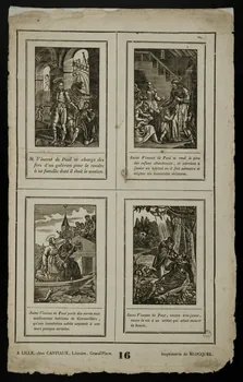 Jean-Baptiste Castiaux ; Simon-François Blocquel imagerie ancienne Suite de scènes Lille 1809-1837 1965.75.422 Photo