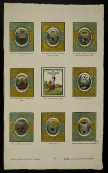 Jean-Baptiste Castiaux ; Simon-François Blocquel imagerie ancienne Planche de moralité chrétienne Lille 1809-1837 1965.75.426 Photo