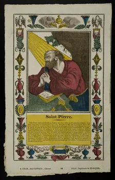 Jean-Baptiste Castiaux ; Simon-François Blocquel imagerie ancienne Saint Pierre. Lille 1809-1837 1965.75.440 Photo