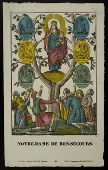 Jean-Baptiste Castiaux ; Simon-François Blocquel imagerie ancienne NOTRE-DAME DE BON-SECOURS. Lille 1809-1837 1965.75.452  Photo
