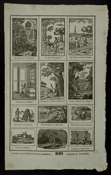 Durouchail Pierre ; Jean-Baptiste Castiaux ; Simon-François Blocquel imagerie ancienne Scènes diverses Lille 1809-1837 1965.75.458 Photo