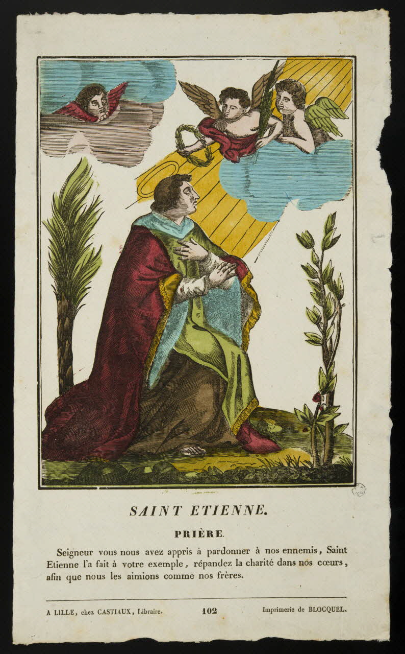 Jean-Baptiste Castiaux ; Simon-François Blocquel imagerie ancienne SAINT ETIENNE. Lille 1809-1837 1965.75.460 Photo