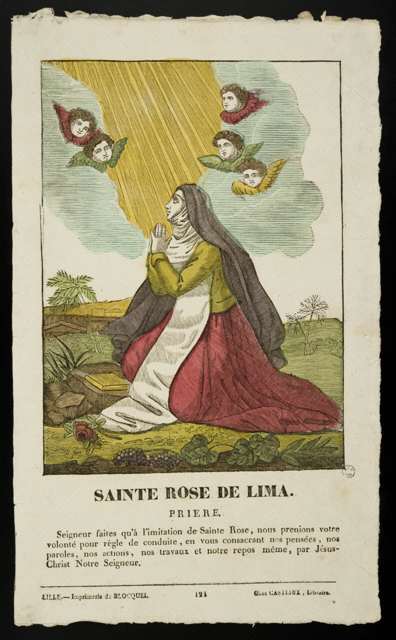 imagerie ancienne SAINTE ROSE DE LIMA. 1965.75.467 Photo