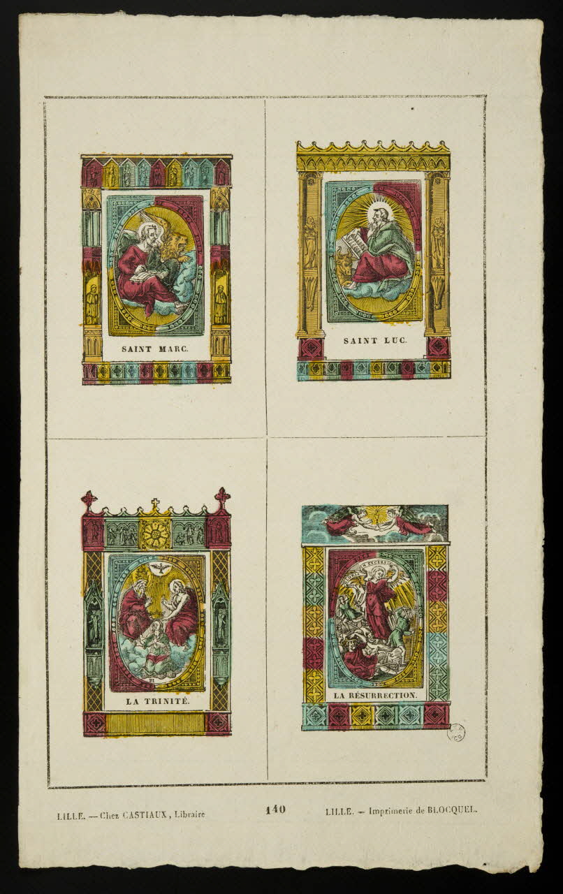 Jean-Baptiste Castiaux ; Simon-François Blocquel imagerie ancienne SAINT MARC. Lille 1809-1837 1965.75.472 Photo