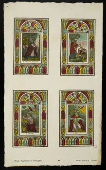 Jean-Baptiste Castiaux ; Simon-François Blocquel imagerie ancienne Planche de saintetés Lille 1809-1837 1965.75.473 Photo