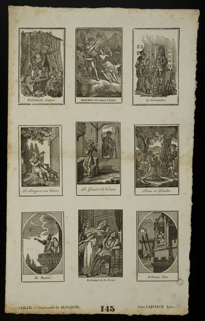 imagerie ancienne Polichinelle orateur. 1965.75.479 Photo