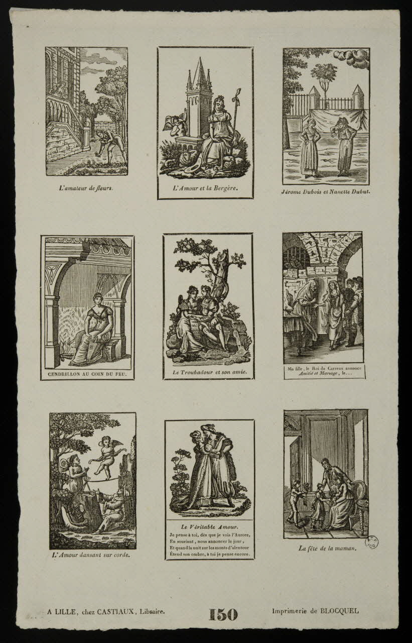 Jean-Baptiste Castiaux ; Simon-François Blocquel imagerie ancienne Scènes diverses Lille 1809-1837 1965.75.480 Photo