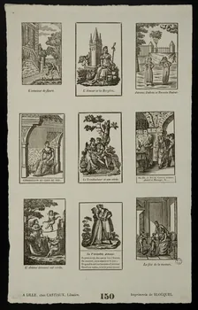 Jean-Baptiste Castiaux ; Simon-François Blocquel imagerie ancienne Scènes diverses Lille 1809-1837 1965.75.480 Photo
