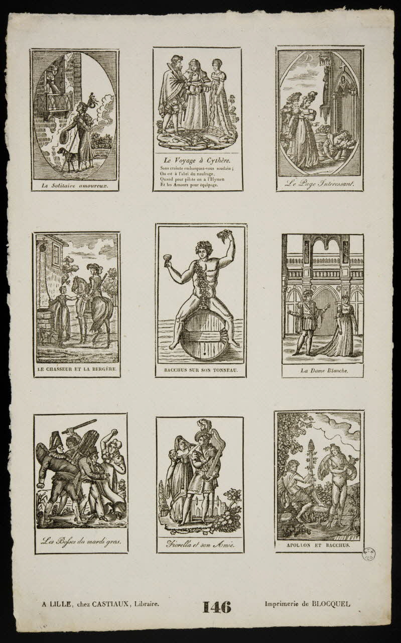 Jean-Baptiste Castiaux ; Simon-François Blocquel imagerie ancienne Scènes diverses Lille 1809-1837 1965.75.491 Photo