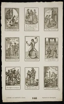 Jean-Baptiste Castiaux ; Simon-François Blocquel imagerie ancienne Scènes diverses Lille 1809-1837 1965.75.491 Photo