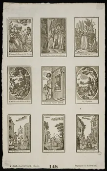Jean-Baptiste Castiaux ; Simon-François Blocquel imagerie ancienne Scènes diverses Lille 1809-1837 1965.75.493 Photo