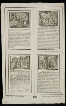 Durouchail Pierre ; Jean-Baptiste Castiaux ; Simon-François Blocquel imagerie ancienne Scènes bibliques Lille 1809-1837 1965.75.505  Photo
