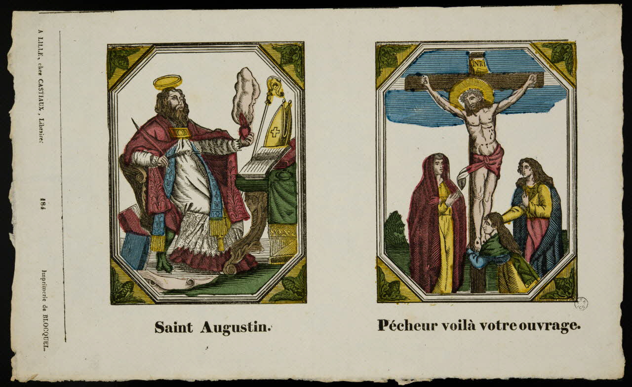 Jean-Baptiste Castiaux ; Simon-François Blocquel imagerie ancienne Saint Augustin. Lille 1809-1837 1965.75.517 Photo