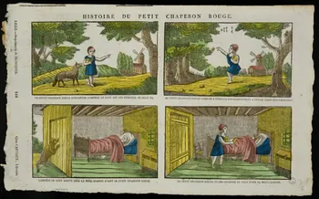 Jean-Baptiste Castiaux ; Simon-François Blocquel imagerie ancienne HISTOIRE DU PETIT CHAPERON ROUGE. Lille 1809-1837 1965.75.532 Photo