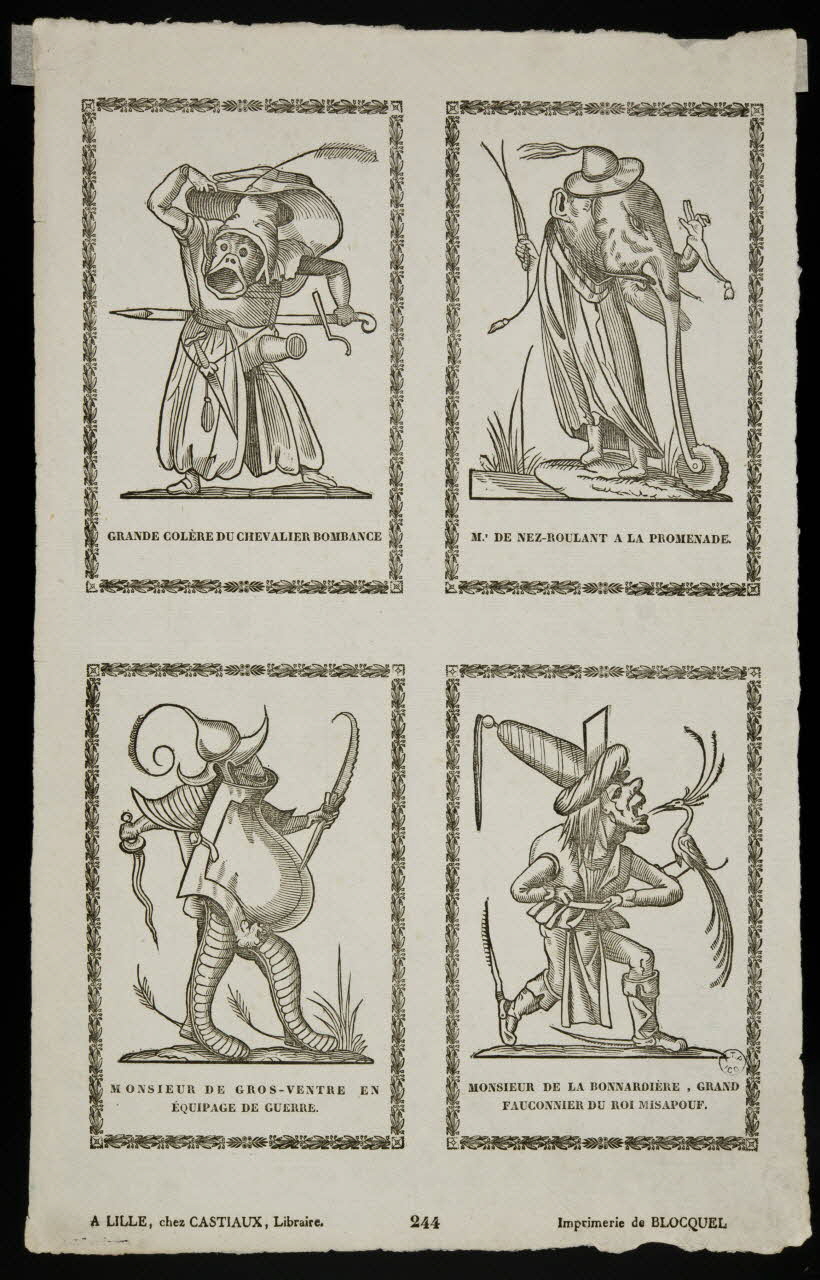 Jean-Baptiste Castiaux ; Simon-François Blocquel imagerie ancienne Scènes diverses Lille 1823-1837 1965.75.535 Photo