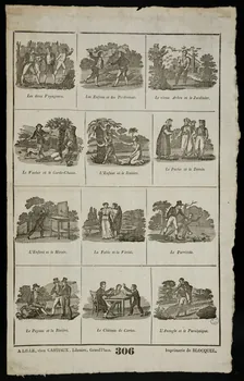 Jean-Baptiste Castiaux ; Simon-François Blocquel imagerie ancienne Suite de scènes Lille 1809-1837 1965.75.540 Photo