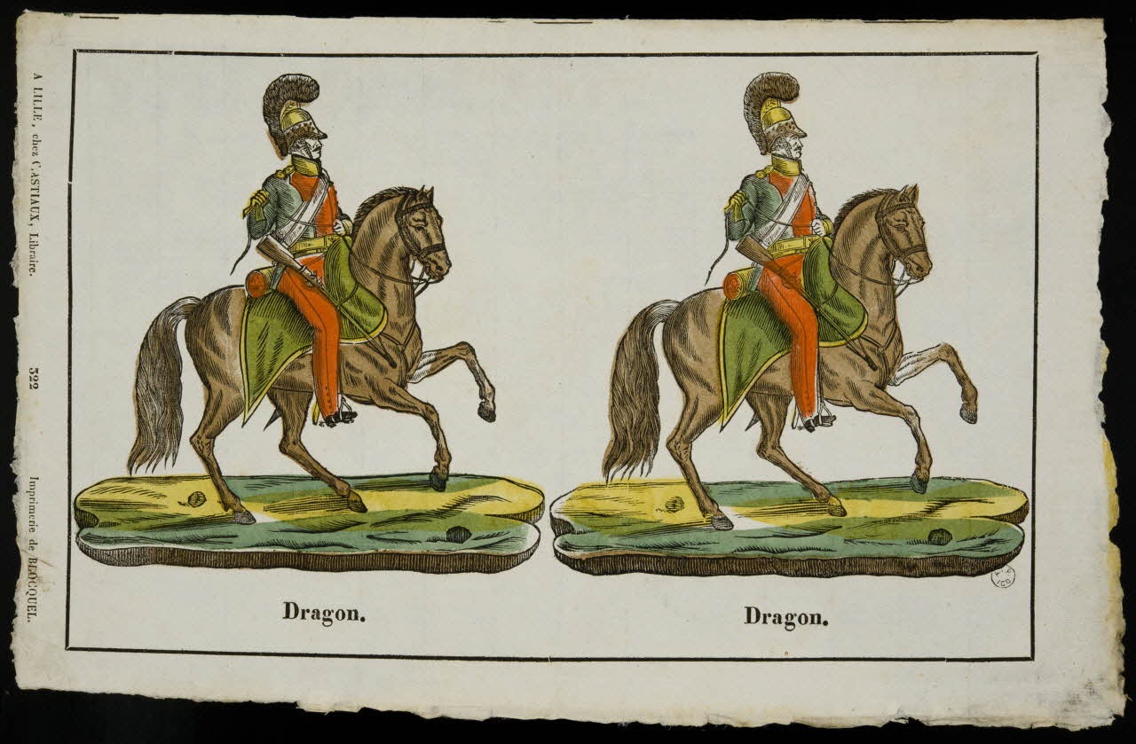 Henri Désiré Porret ; Jean-Baptiste Castiaux ; Simon-François Blocquel imagerie ancienne Dragon. Lille 1820-1837 1965.75.548 Photo